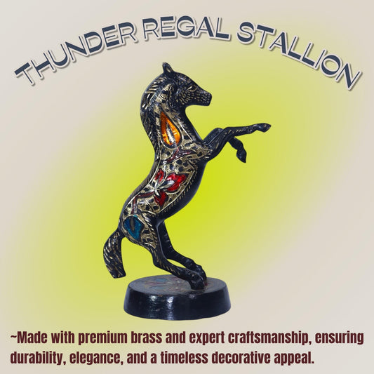 Handmade Brass Rearing Horse Statue, Collectible Vintage Antique Home Decor, Handcarved Traditional Metal Art, Luxury Symbol sculpture.