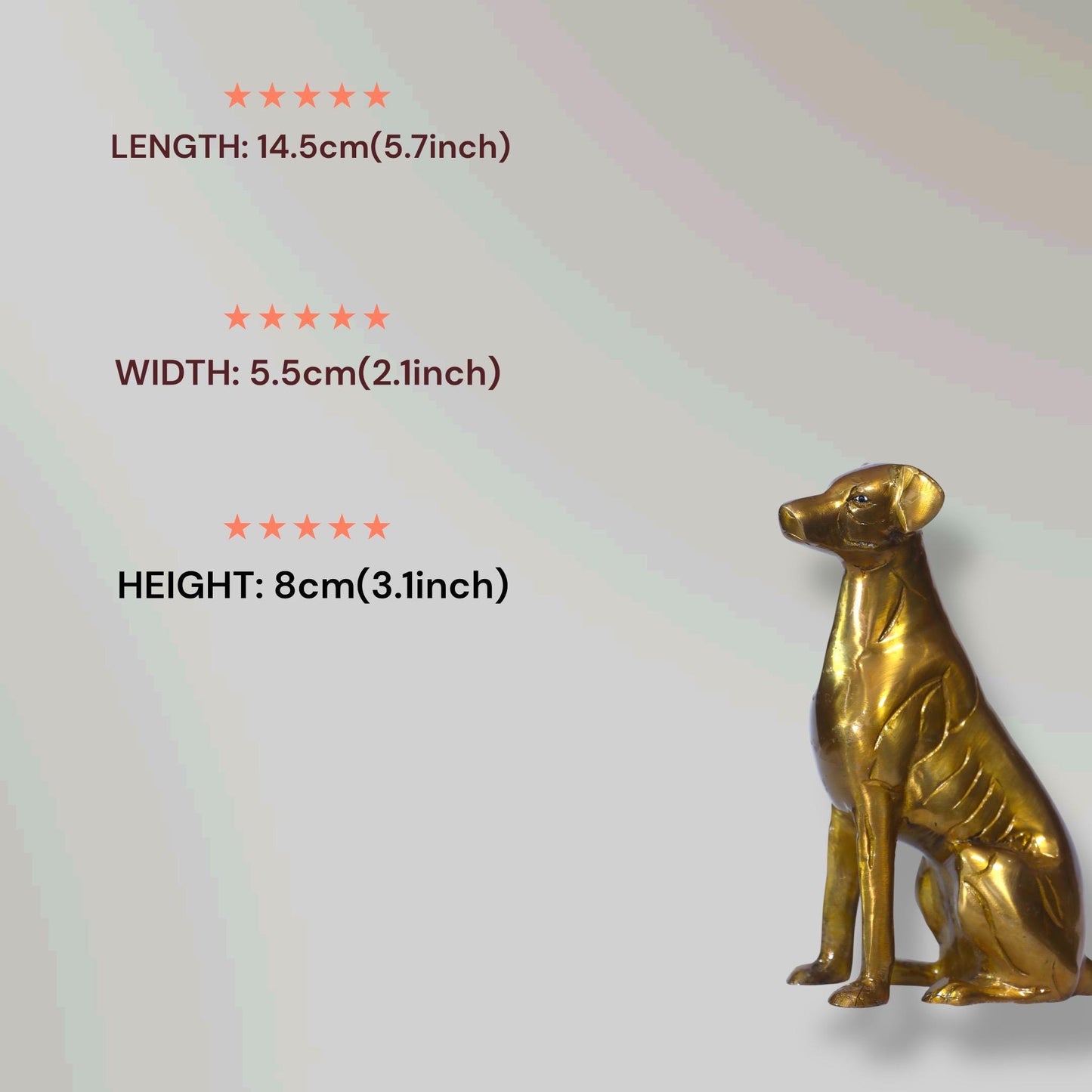 Handmade Golden Hound Elegance, Brass Canine Antique Dog sculpture, Rustic Luxury Interior Styling Figurine, Collectible Heritage Animalful.